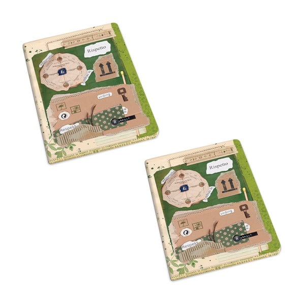 Zošity v súprave 192 stránok 2 ks formát A5 Rispetto – Kartos-image-1