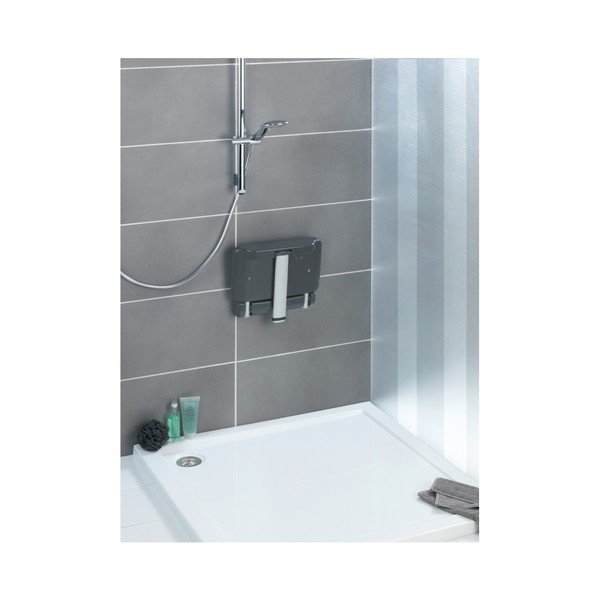 Nástenná skladacia stolička Wenko Shower Secura Premium-image-3