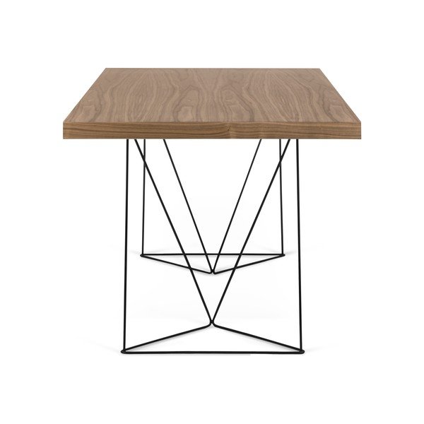 Hnedý stôl s čiernymi nohami TemaHome Multi, 180 × 77 cm-image-3