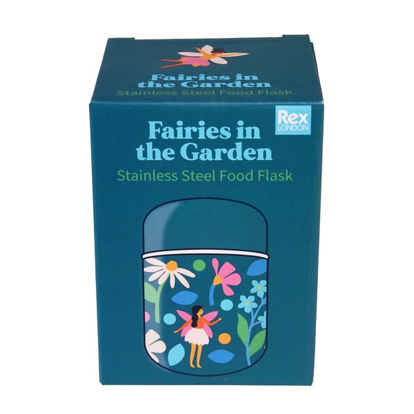 Modrá termoska na jedlo/detská 280 ml Fairies in the Garden – Rex London-image-4