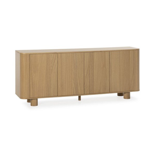Komoda v dekore duba v prírodnej farbe 180x75x40 cm Padoc – MOME