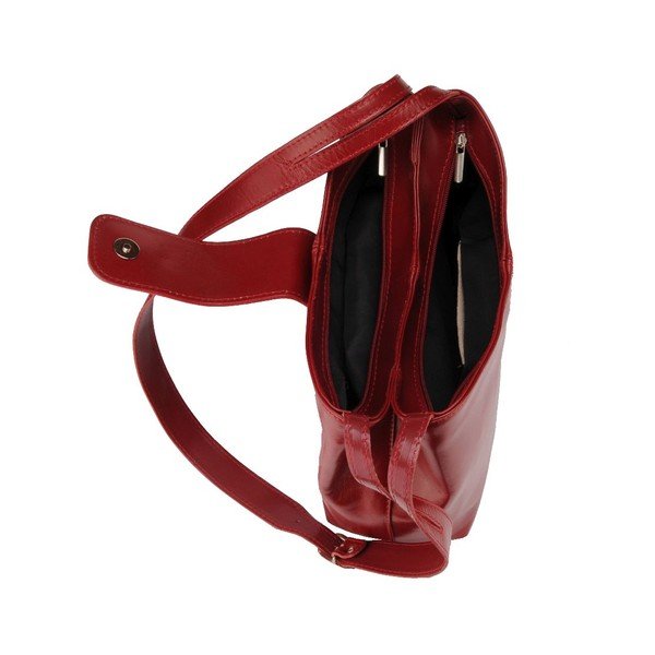 Kožená kabelka Kiwi, červená-image-2