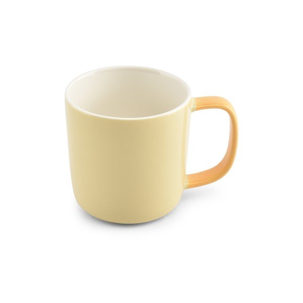 Svetložltý hrnček z kostného porcelánu 370 ml Mae – ONA-image-2