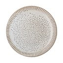 Sivo-biely kameninový tanier Bloomingville Thea, ø 20 cm