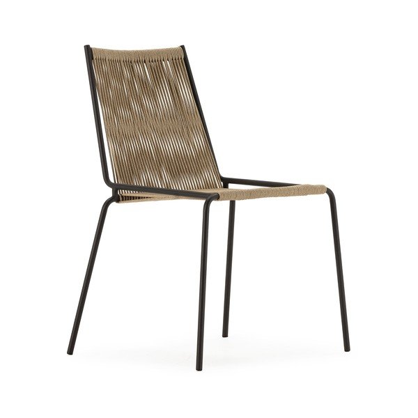 Béžové kovové stohovateľné jedálenské stoličky v súprave 2 ks Emily – Marckeric