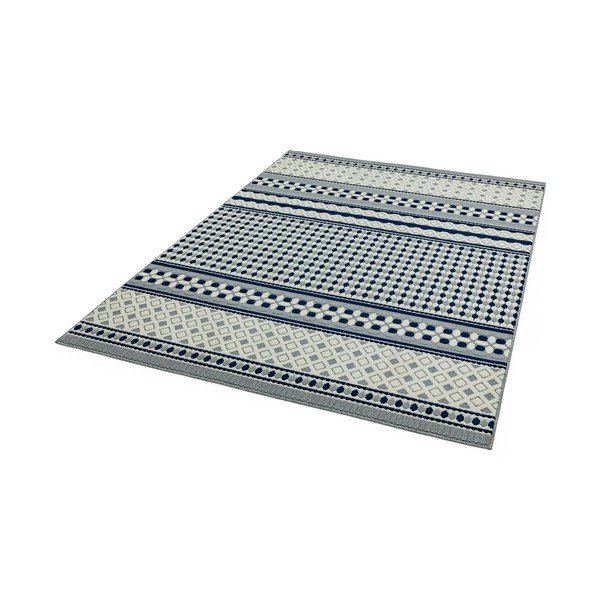 Modro-biely koberec Asiatic Carpets Antibes Geometric, 160 x 230 cm-image-2