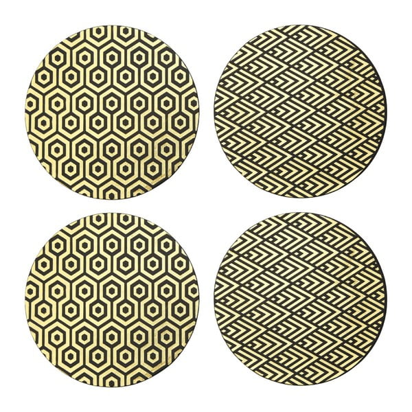 Prestieranie z umelej kože a kartónu v súprave 4 ks ø 25 cm Geome – Premier Housewares-image-2
