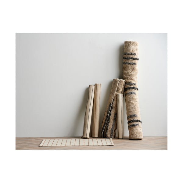 Béžový koberec s prímesou bavlny 75x150 cm Line – Södahl-image-1