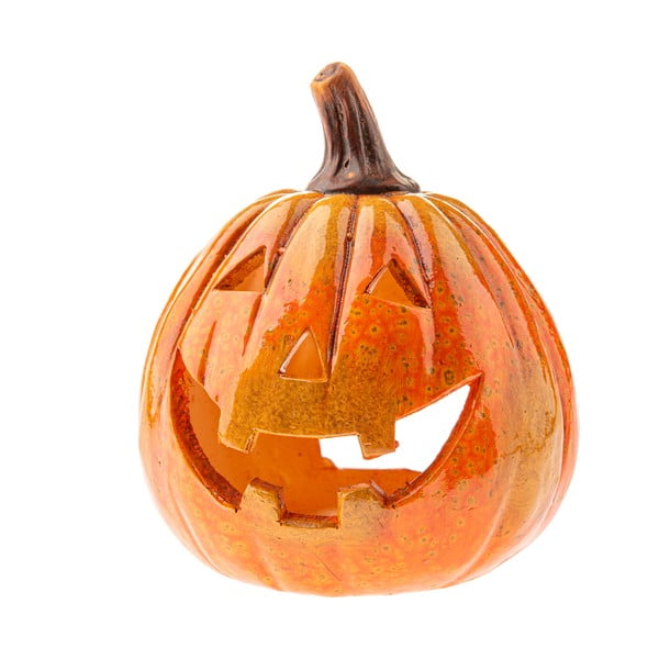 Keramický svietnik s halloweenským motívom Pumpkin – Dakls