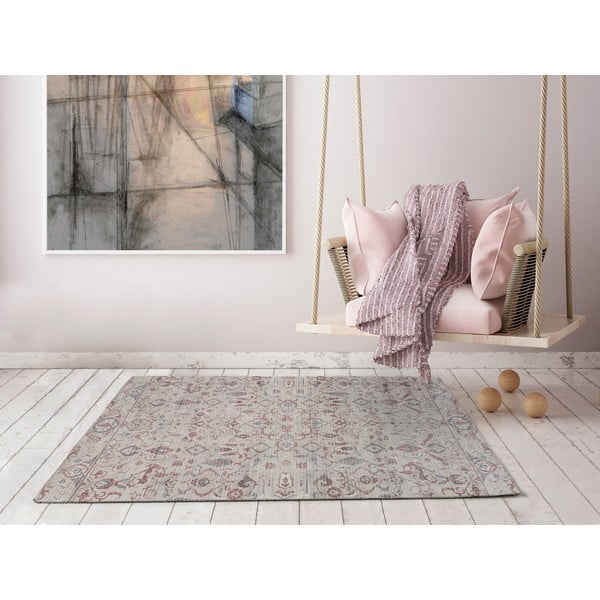 Červeno-krémový koberec 120x170 cm Mandala - Universal-image-1