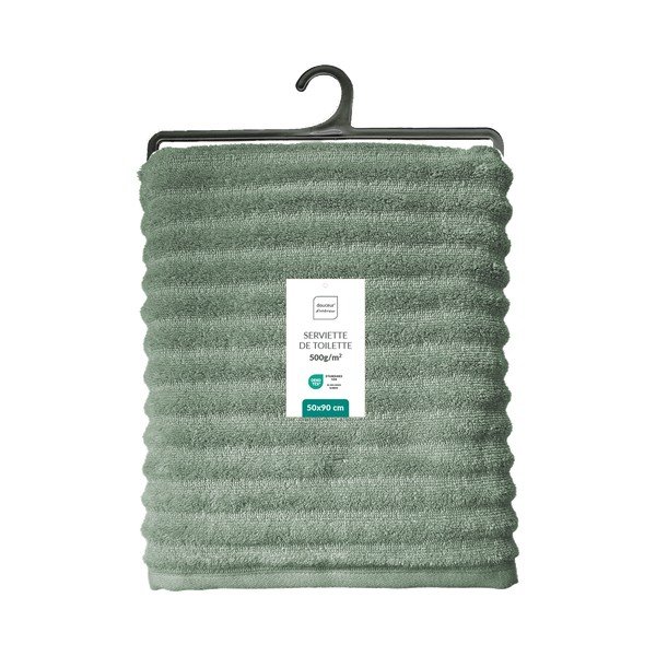Zelený froté bavlnený uterák 50x90 cm Maya – douceur d'intérieur-image-4