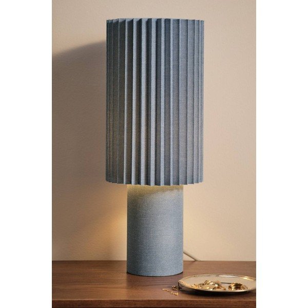 Modrá ľanová stolová lampa (výška  45 cm) Harriet – Jotex-image-1