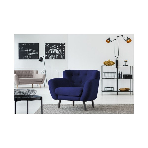 Modré kreslo Cosmopolitan design Hampstead-image-4