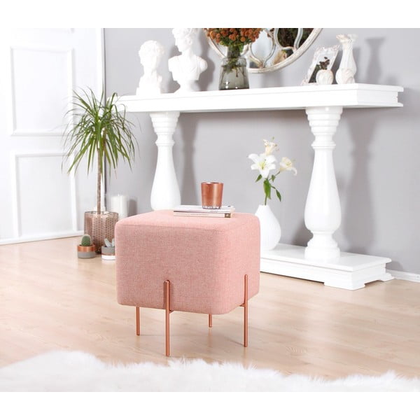 Svetloružový taburet Copper – Artie-image-4