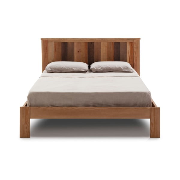 Dvojlôžková posteľ s roštom v prírodnej farbe 140x190 cm Maude – Marckeric-image-4