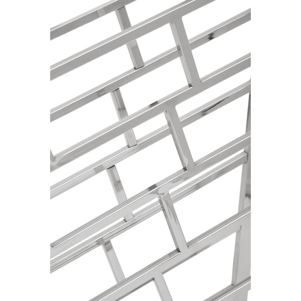 Kovový regál na víno v lesklo striebornej farbe na 24 fliaš Barolo – Premier Housewares-image-2