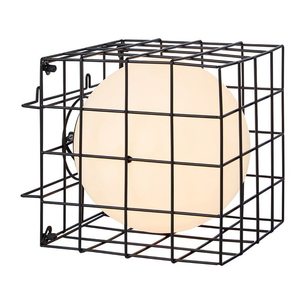 Čierne nástenné svietidlo Markslöjd Cage