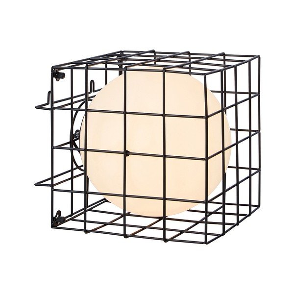 Čierne nástenné svietidlo Markslöjd Cage
