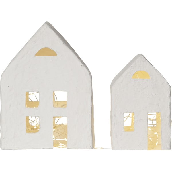 Biela vianočná svetelná dekorácia 2 ks Plain – Star Trading