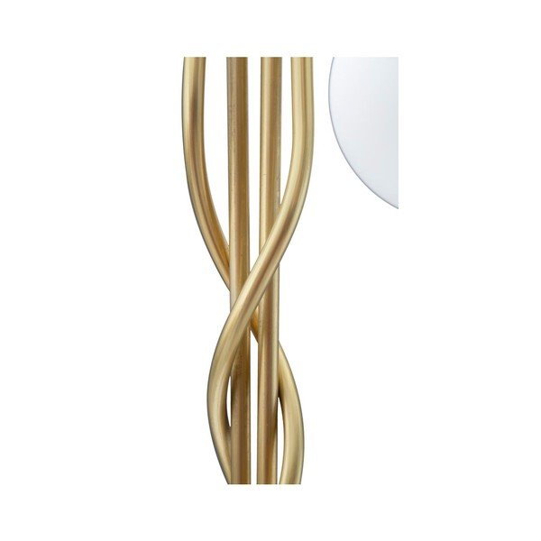 Biela/v zlatej farbe stojacia lampa so skleneným tienidlom (výška  176 cm) Glamy – Mauro Ferretti-image-4