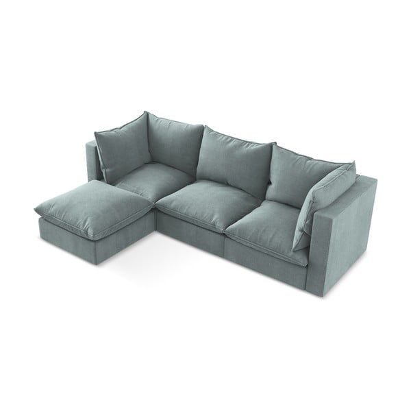 Modrá rohová pohovka (ľavý roh/s leňoškou) Manao – Makamii-image-2