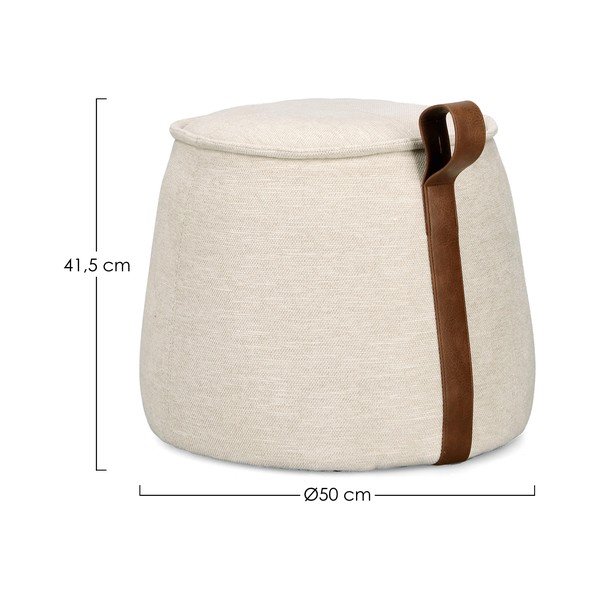 Taburet v prírodnej farbe Anila – Bizzotto-image-2
