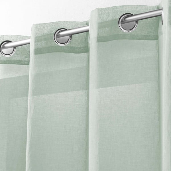Svetlozelená záclona 140x240 cm Telma – douceur d'intérieur-image-1