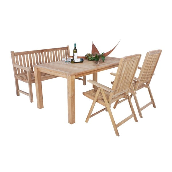 Záhradný stôl z teakového dreva Garden Pleasure Solo-image-1