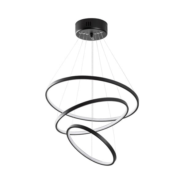 Čierne LED závesné svietidlo ø 50 cm Simit – Opviq lights