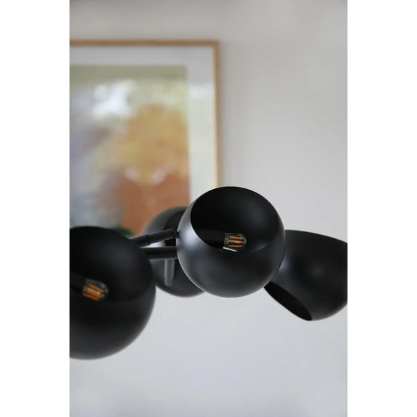 Čierne závesné svietidlo s kovovým tienidlom Edgar – Markslöjd-image-1