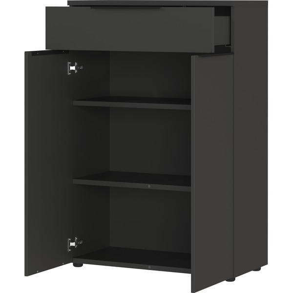 Antracitová vysoká komoda 81x120 cm Mailand – Germania-image-3