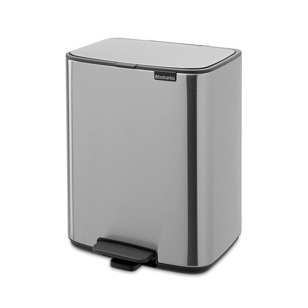 Pedálový oceľový odpadkový kôš v matne striebornej farbe 12 l Bo – Brabantia