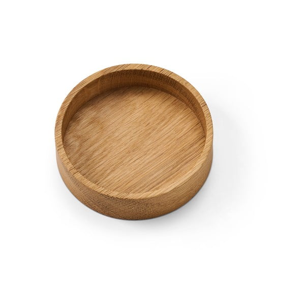 Dekoratívny drevený úložný box v prírodnej farbe ø 11x3 cm Circle S – LIND DNA-image-2