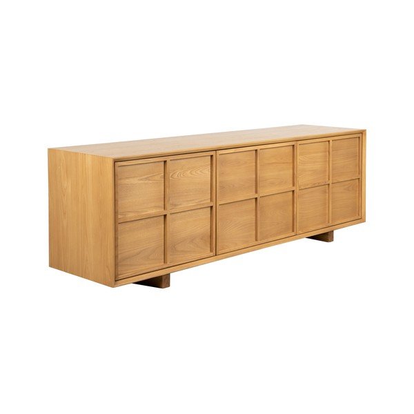 TV stolík z jaseňového dreva v prírodnej farbe 160x54x42 cm Raster – Zuiver-image-1