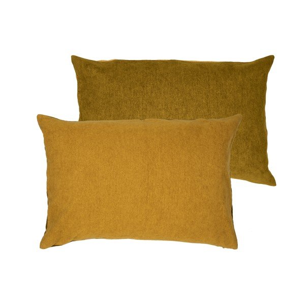 Žltý vankúš s vysokým podielom bavlny Södahl Klara, 40 x 60 cm-image-2