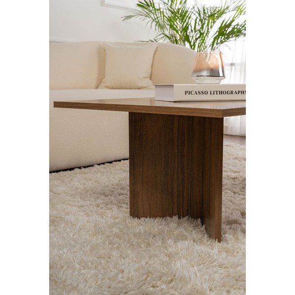 Tmavohnedý konferenčný stolík v dekore orecha 60x119 cm Sabin – Kalune Design-image-4