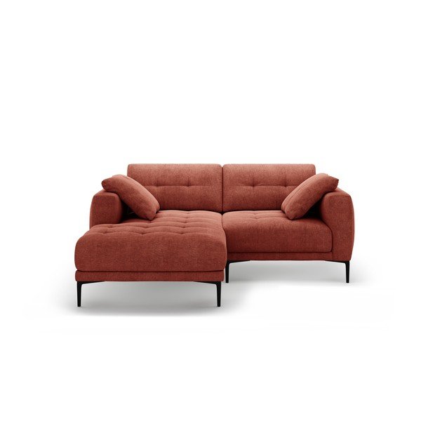 Rohová pohovka v tehlovej farbe (ľavý roh/s leňoškou) Bemy – Micadoni 