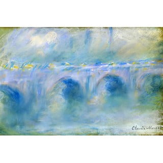 Reprodukcia obrazu Claude Monet - Le Pont de Waterloo, 90 × 60 cm