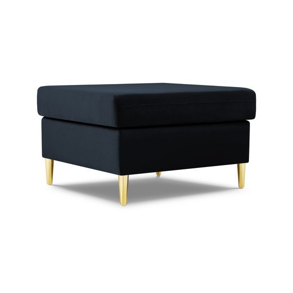 Tmavomodrá zamatová podnožka Kyoto – Cosmopolitan Design-image-1