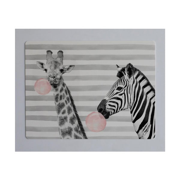 Podložka na stôl Little Nice Things Zebra, 55 × 35 cm