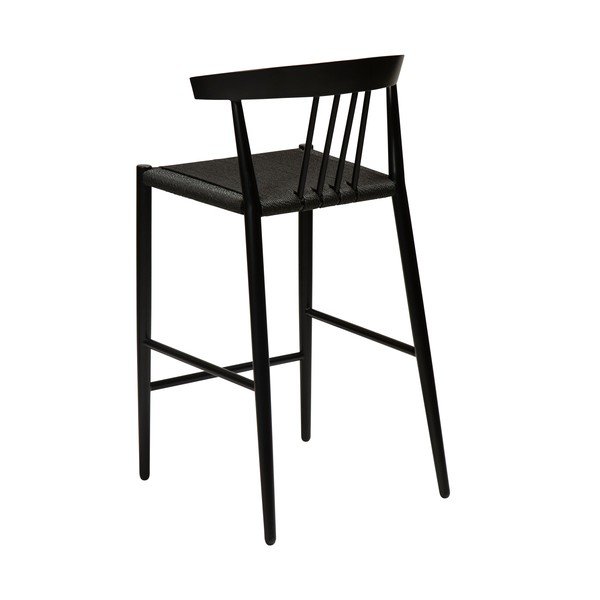 Čierna barová stolička DAN-FORM Denmark Sava, výška 91,5 cm-image-4