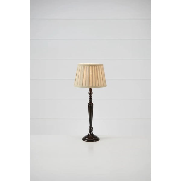 Tmavohnedá stolová lampa s textilným tienidlom (výška  60 cm) Chocolat – Markslöjd-image-1