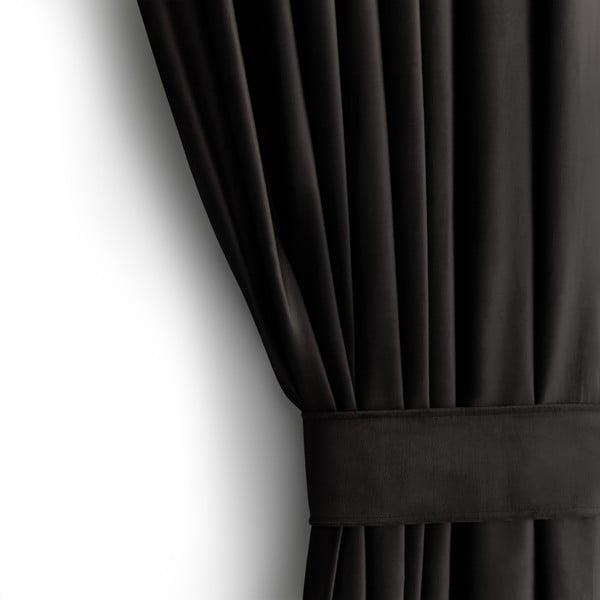 Čierny zamatový dimout záves 140x270 cm – Restilo-image-3
