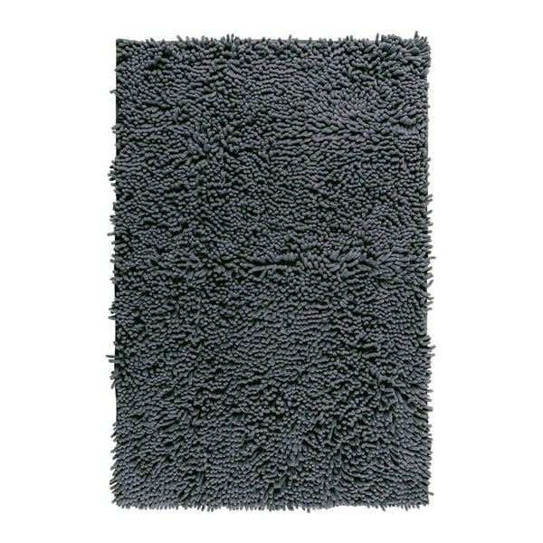 Sivá kúpeľňová predložka Wenko Chenille, 80 × 50 cm