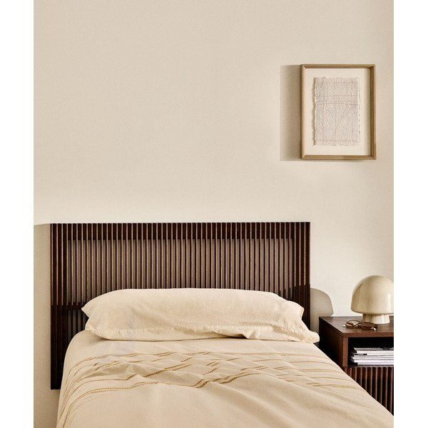 Čelo postele z jaseňového dreva v tmavo prírodnej farbe 105x70 cm Beyla – Kave Home-image-1