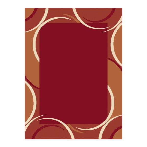 Červený koberec s béžovými detailmi Hanse Home Prime Pile, 190 × 280 cm