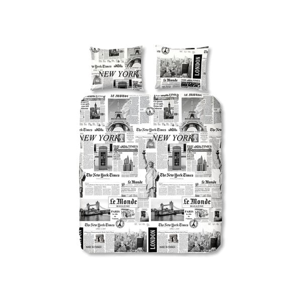 Obliečky Müller Textiel Newspaper, 240 x 200 cm