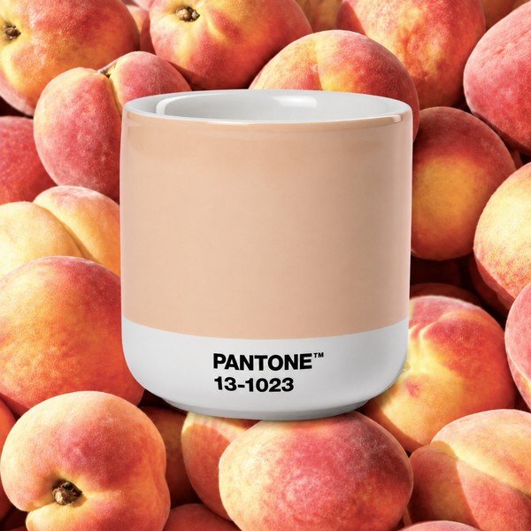 Oranžová porcelánová šálka na cappuccino 175 ml Peach Fuzz 13-1023 – Pantone-image-1