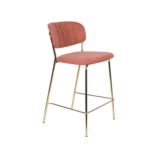 Ružové barové stoličky v súprave 2 ks 89 cm Jolien – White Label-image-2