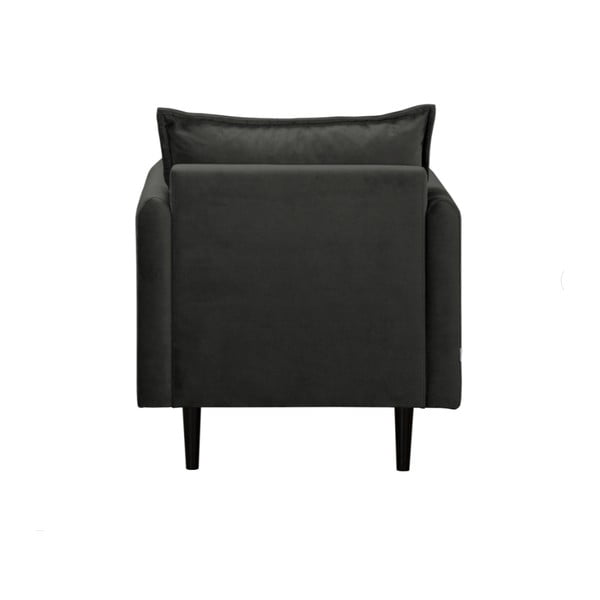 Tmavosivé zamatové kreslo Juli – Ropez-image-3